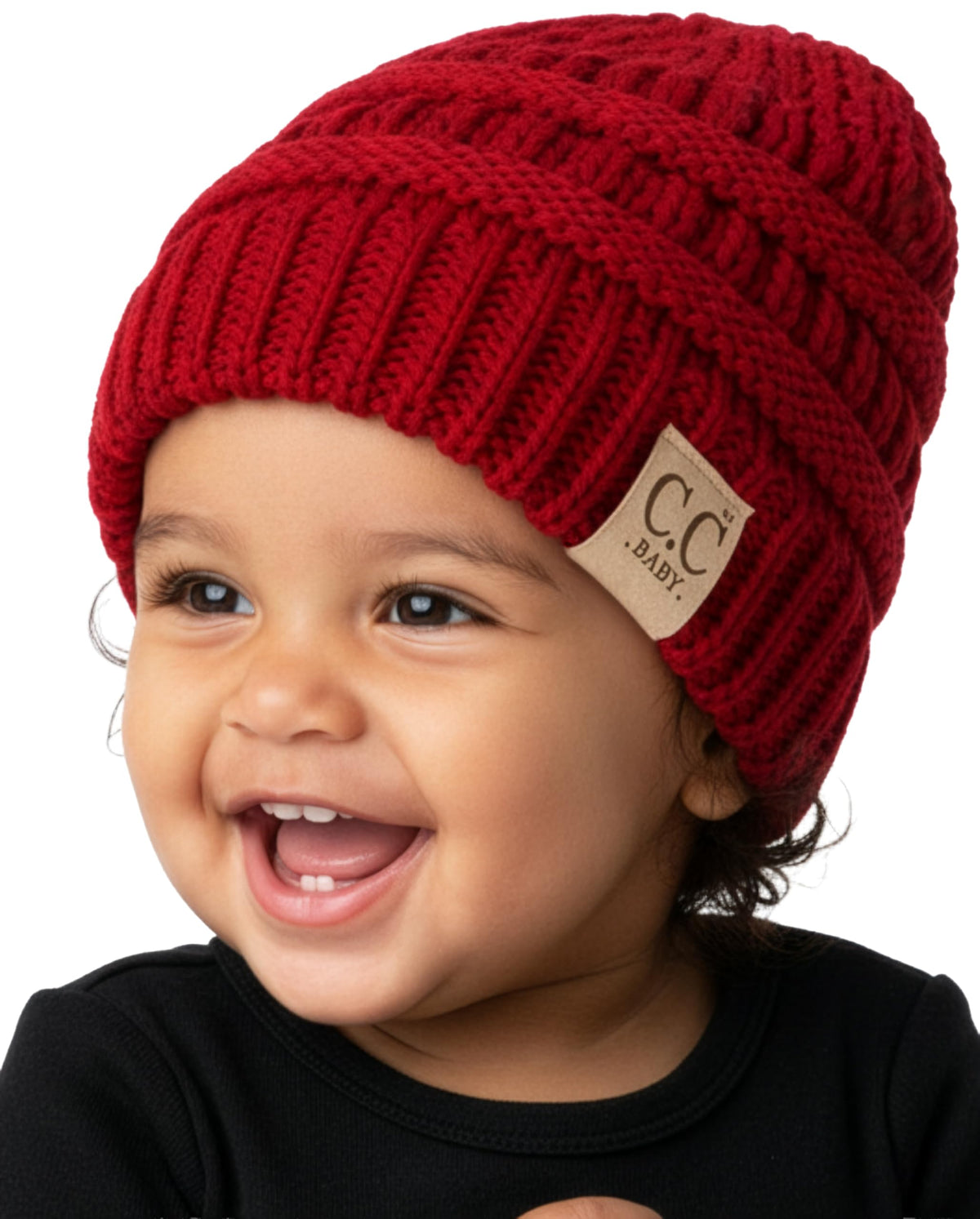 Funky Junque Baby Winter Hat – Cute Newborn Beanie, Infant Girl Hats 0–12 Months, Soft Knit Baby Beanies for Boys & Girls, Cozy Warm Stocking Stuffer Gift: Beige