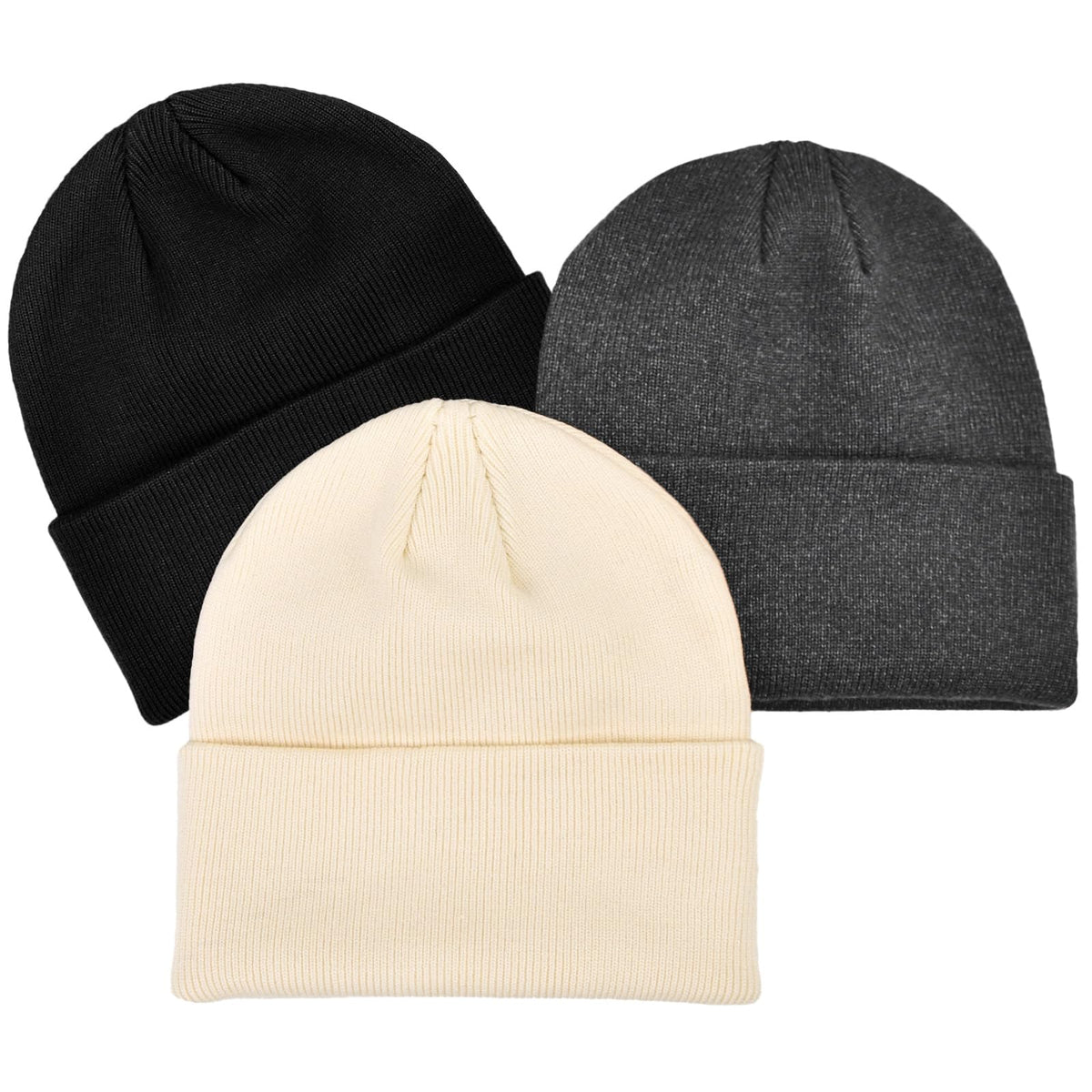 Rosoz Toddler Beanie Boys Girls Baby Knit Warm Beanies Kids Children Winter hat Caps