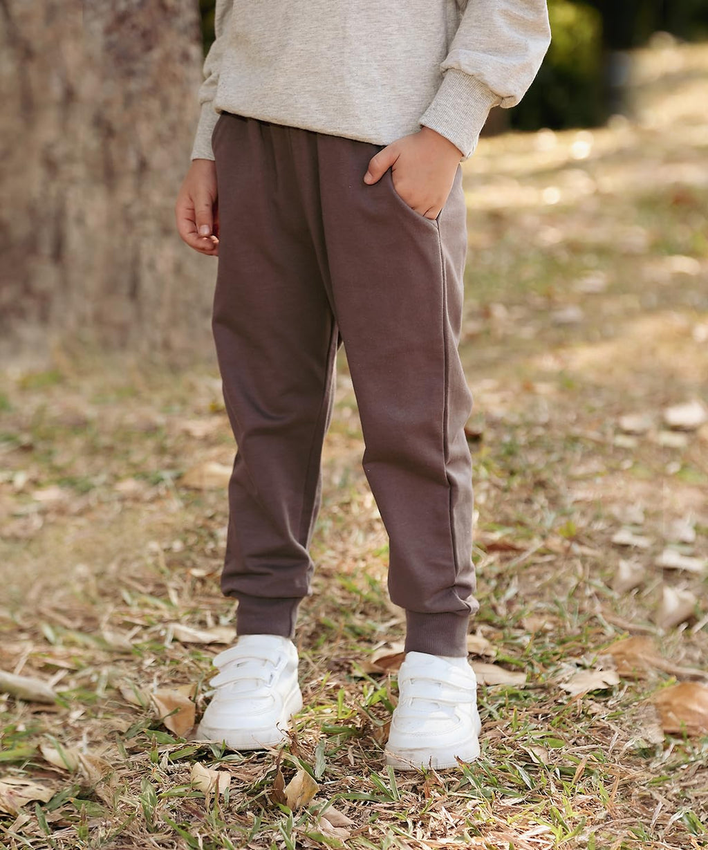 GFQLONG Toddler Boys Pants 100% Cotton Joggers Sweatpants 9-10 Years