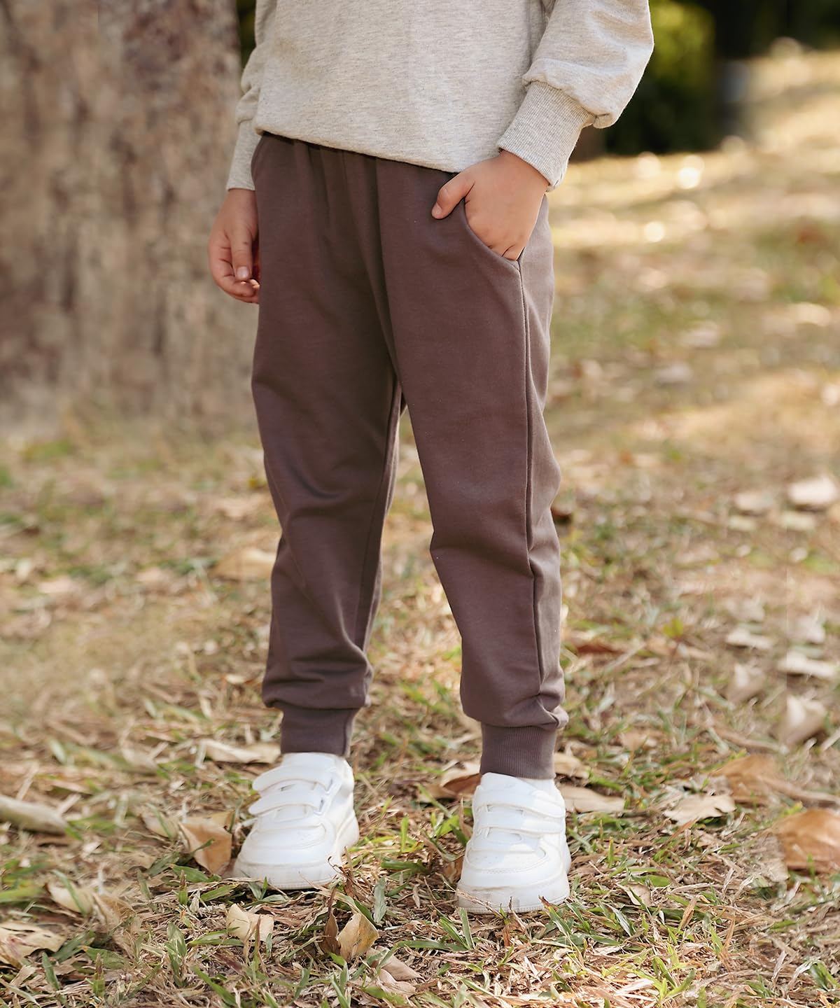 GFQLONG Toddler Boys Pants 100% Cotton Joggers Sweatpants 9-10 Years