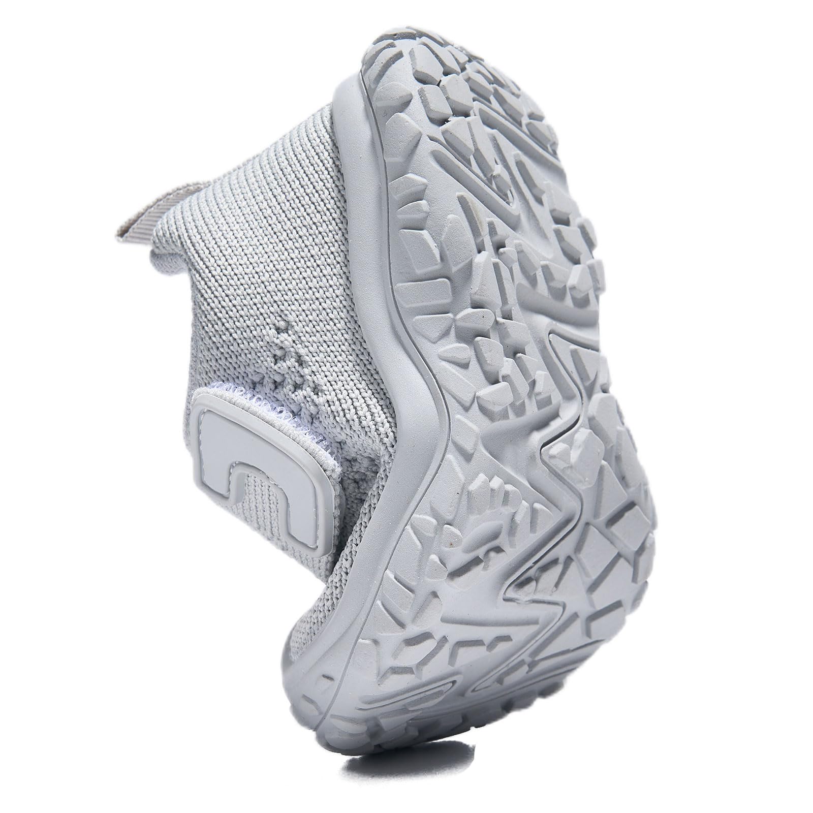 Newsonet Baby Shoes Boys Girls First Walker Sneakers Walking Non-Skid Lightweight Mesh Shoes Grey Size 12-18 Months Toddler