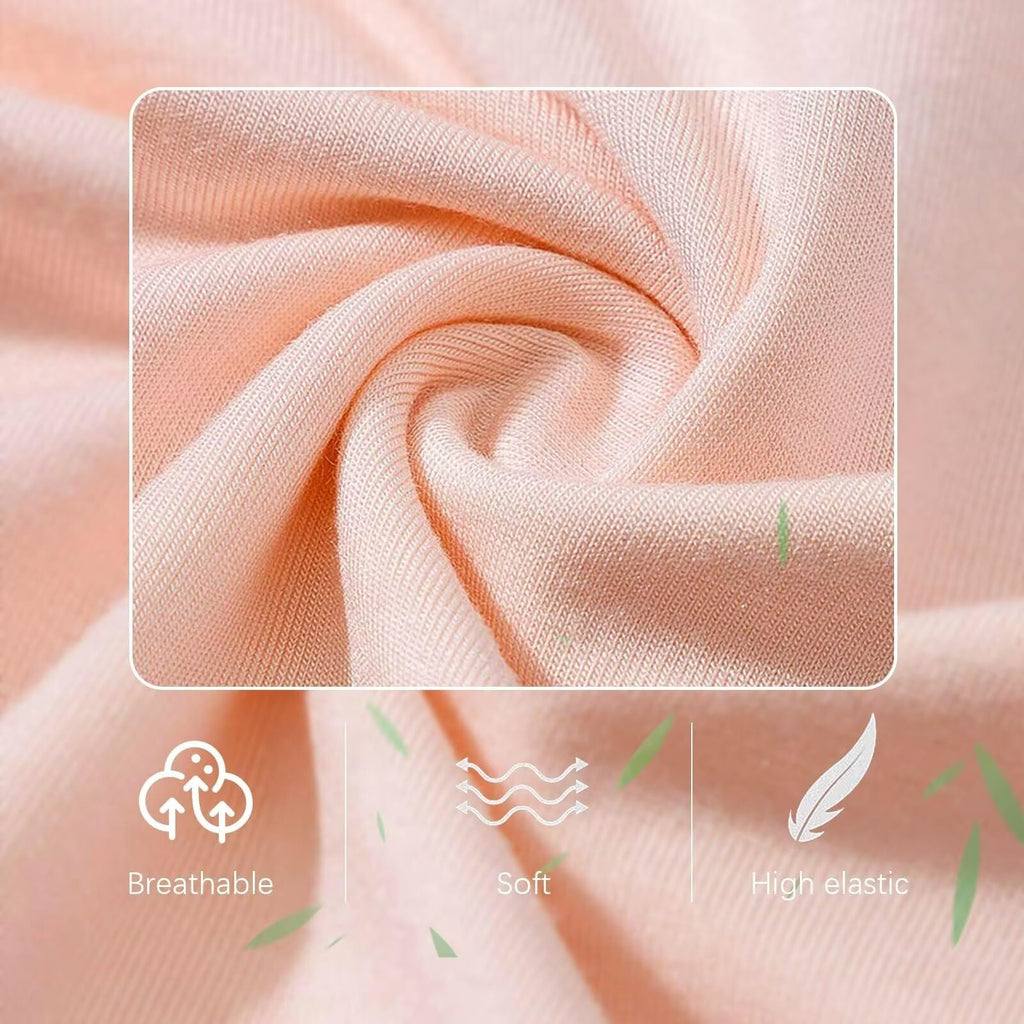 Jimonda Baby Bodysuits Rayon from Bamboo Long Sleeve Baby Boys Girls Rompers Soft Outfits Newborn Clothes (Sakura pollen&Rosered,12-18 Months)