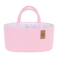 13.5L Baby Diaper Caddy Organizer, 15.3"x9.8"x7" Cotton Rope Diaper Basket, Changing Table Storage Caddy With Removable Divider, Baby Basket for Nursery, Car, Diapers, Baby Shower Gifts for Newborn