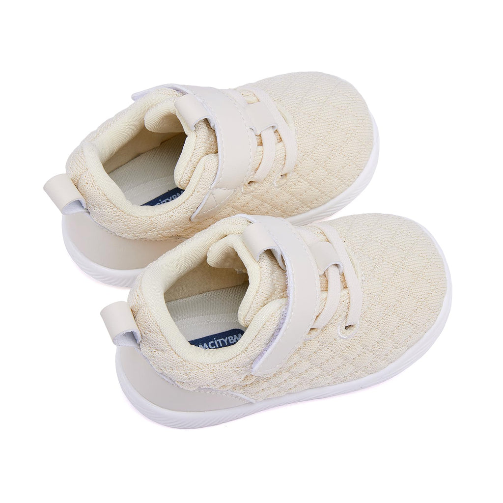 BMCiTYBM Baby Boy Girl Walking Sneaker Infant Shoes Beige Size 6-12 Months