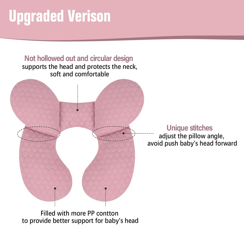 KAKIBLIN Baby Travel Pillow, Upgraded Baby Neck Pillows for Car Seat