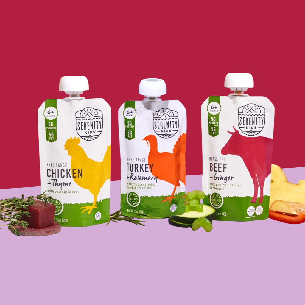 Serenity Kids Organic Baby Food Pouches, Beef & Veggie, 3.5 Oz, 12 Pack