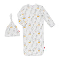 Magnetic Me Modal Newborn Sleeper Gown & Hat Set | Silky Soft Modal Fabric Sleep Sack | New Kid On The Block | 0-3 Months