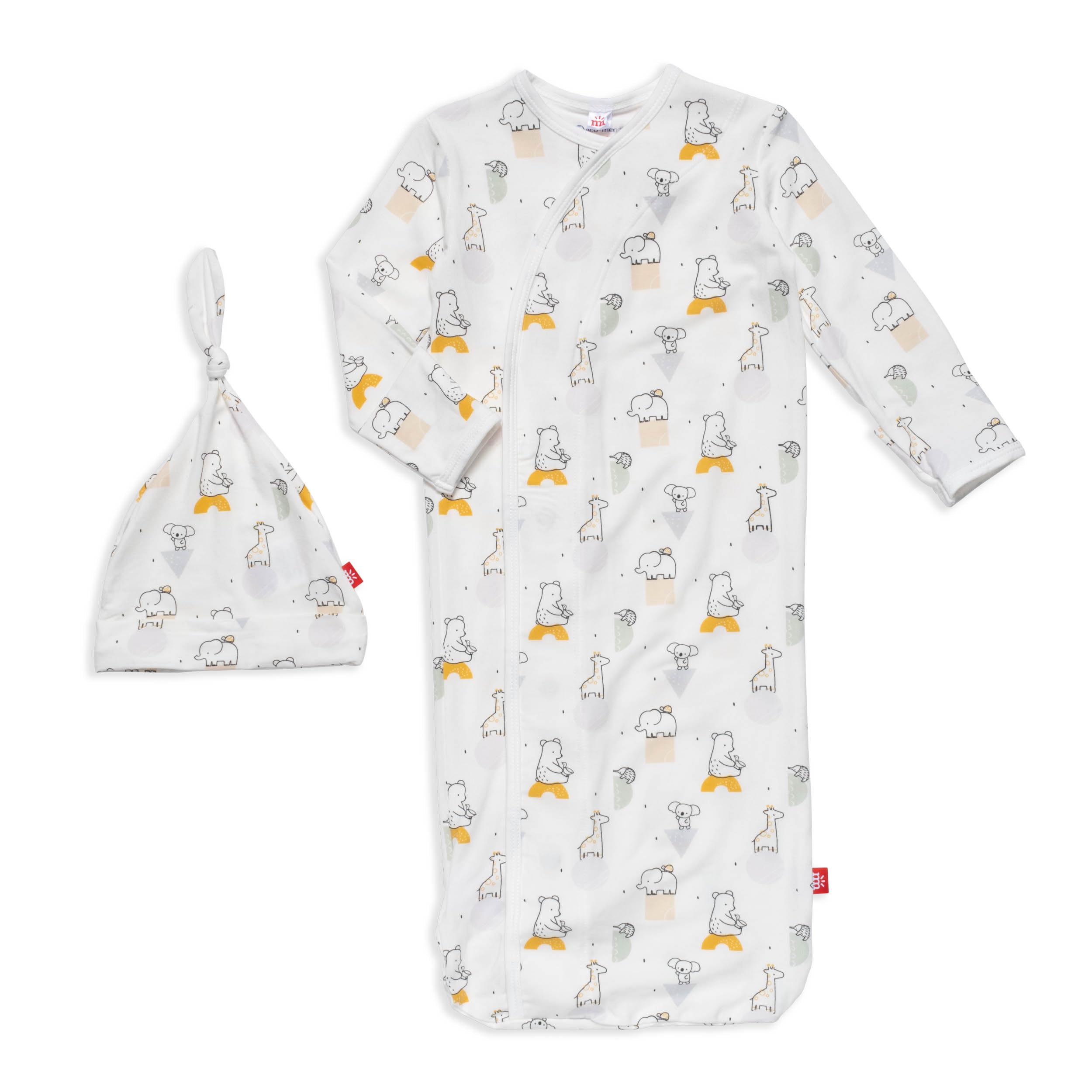 Magnetic Me Modal Newborn Sleeper Gown & Hat Set | Silky Soft Modal Fabric Sleep Sack | New Kid On The Block | 0-3 Months