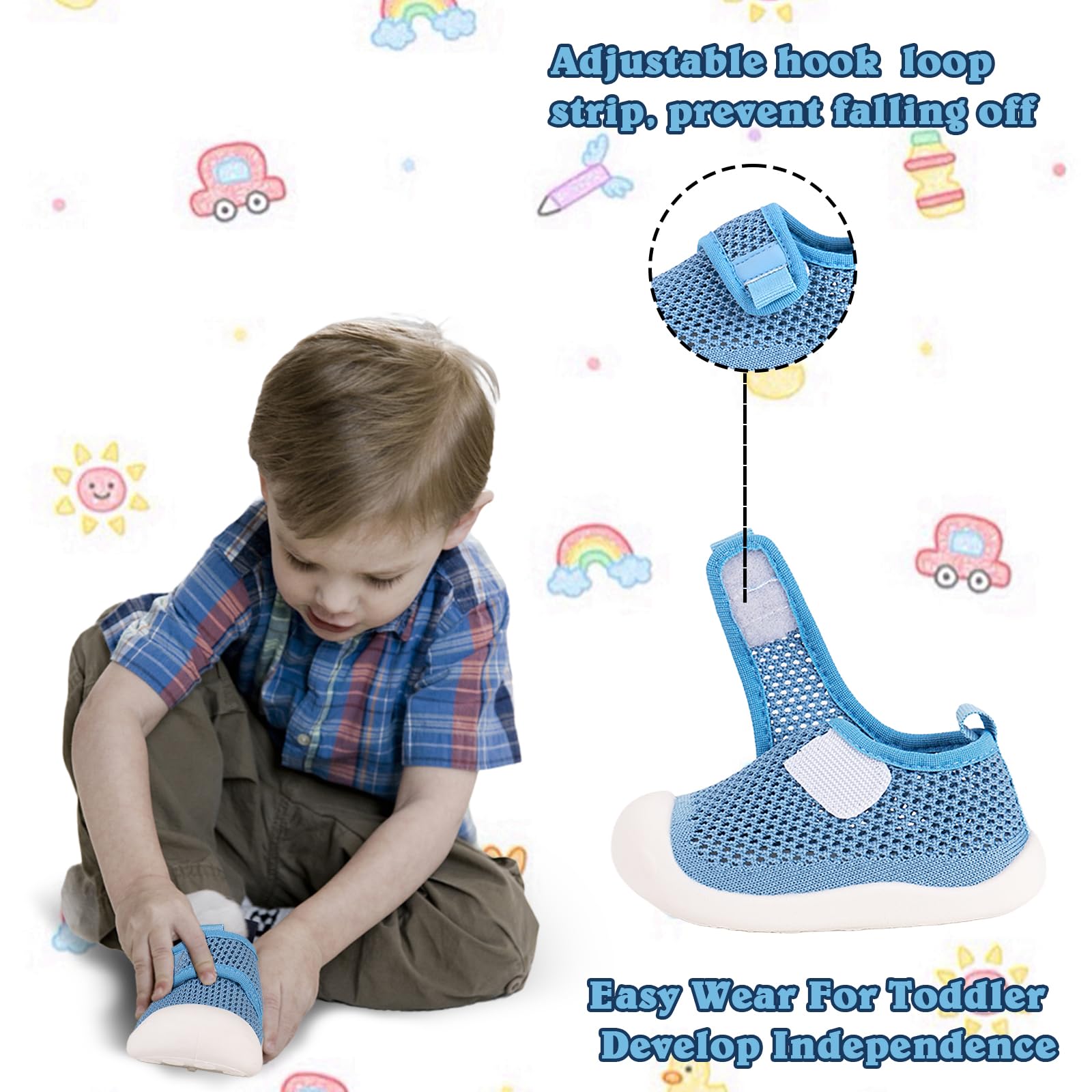 Charrost Baby Boys Girls First Walking Shoes Toddler Sandals