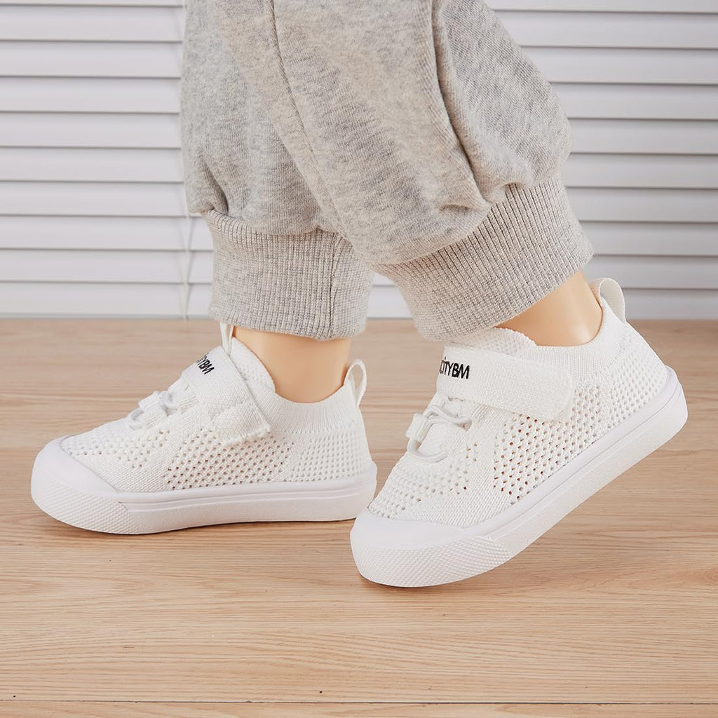 BMCiTYBM Baby Walking Shoes First Infant Sneakers White Size 6-12 Months