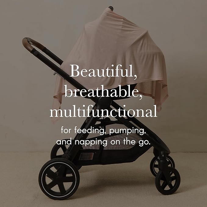 Solly Baby Nursing Cover, Ultra-Breathable, Lightweight Breastfeeding Cover-Up, Buttery-Soft Fabric, Universal Fit, Postpartum Essentials, Newborn Must Haves, Basil