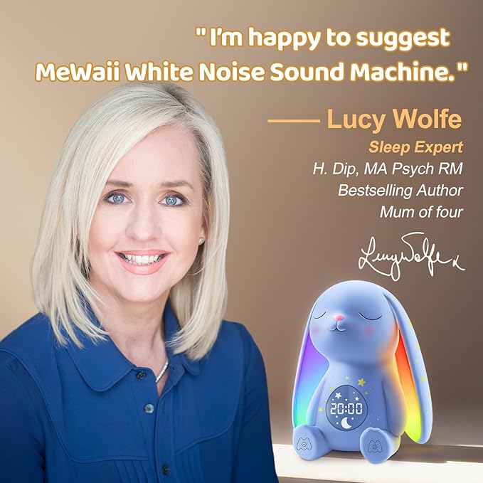 2025 Mom's Choice Awards | White Noise Sound Machine Baby - AI Cry Detection, Night Light, 100 Soothing Sounds, App Control, 150% Battery Life, 50% Faster Sleep, Newborn Essentials