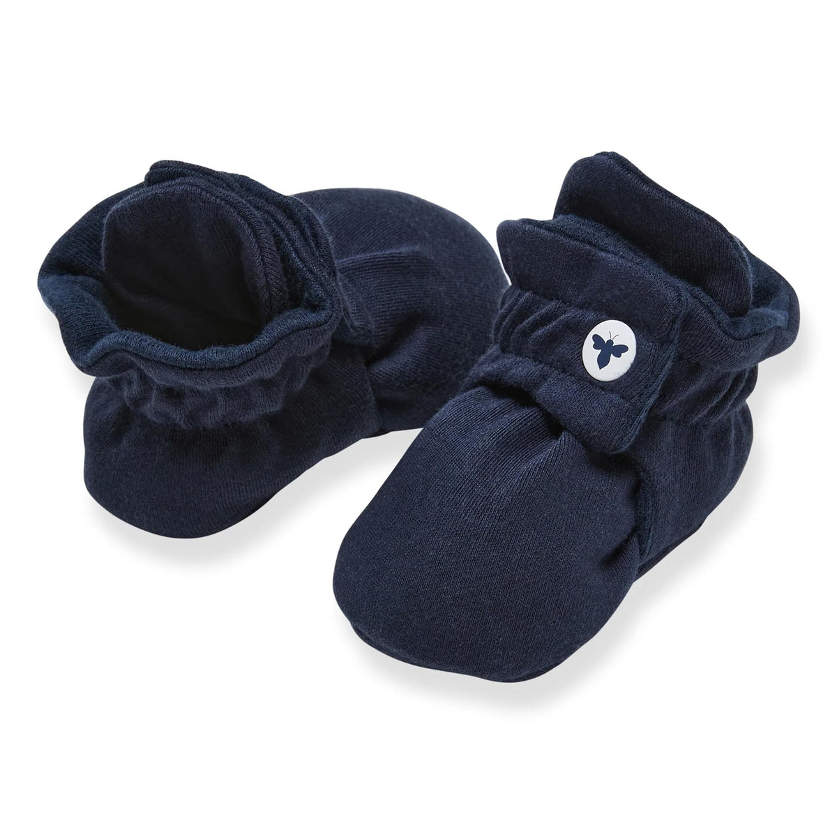 Burt's Bees Baby Girls Booties Organic Cotton Newborn Essentials Shoes, Gender Neutral Color for Ages 0 to 9 Months Old