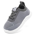 MORENDL Toddler Shoes Baby Walking Sock Shoes Infant Sneakers Boy Girl Barefoot Tennis Shoe Non-Slip Brethable Dark Grey 6-9 Months