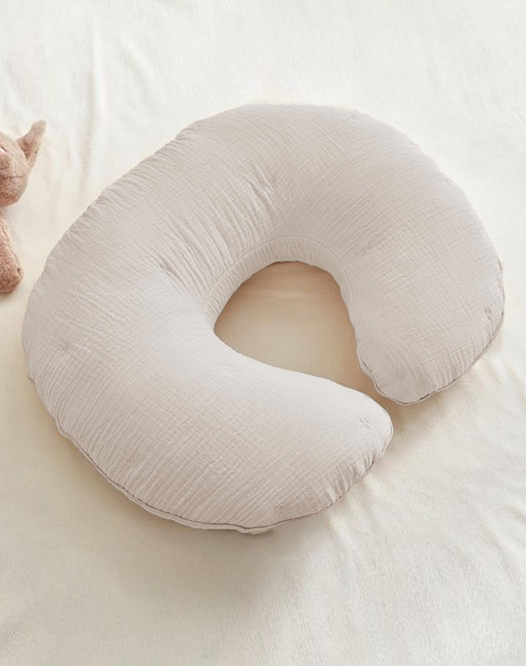 Nursing Pillow Covers 2 Pack, Muslin Breastfeeding Pillow Covers for Baby