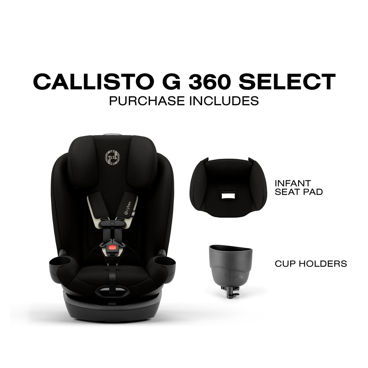 Cybex Callisto G 360 Rotating All-in-One Convertible Car Seat, Stone Grey