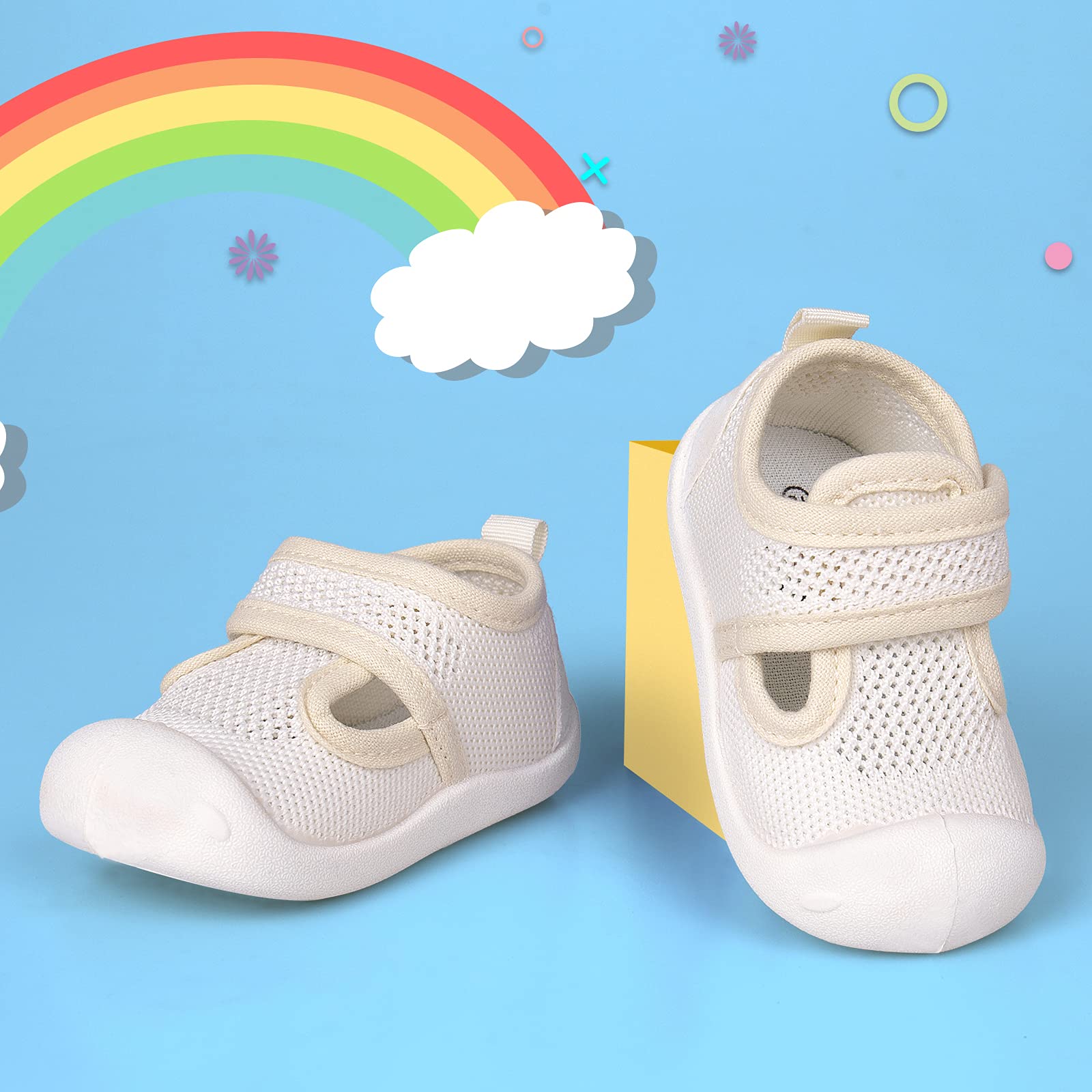 Charrost Baby Sandals Toddler Wide Toe First Walker Shoes
