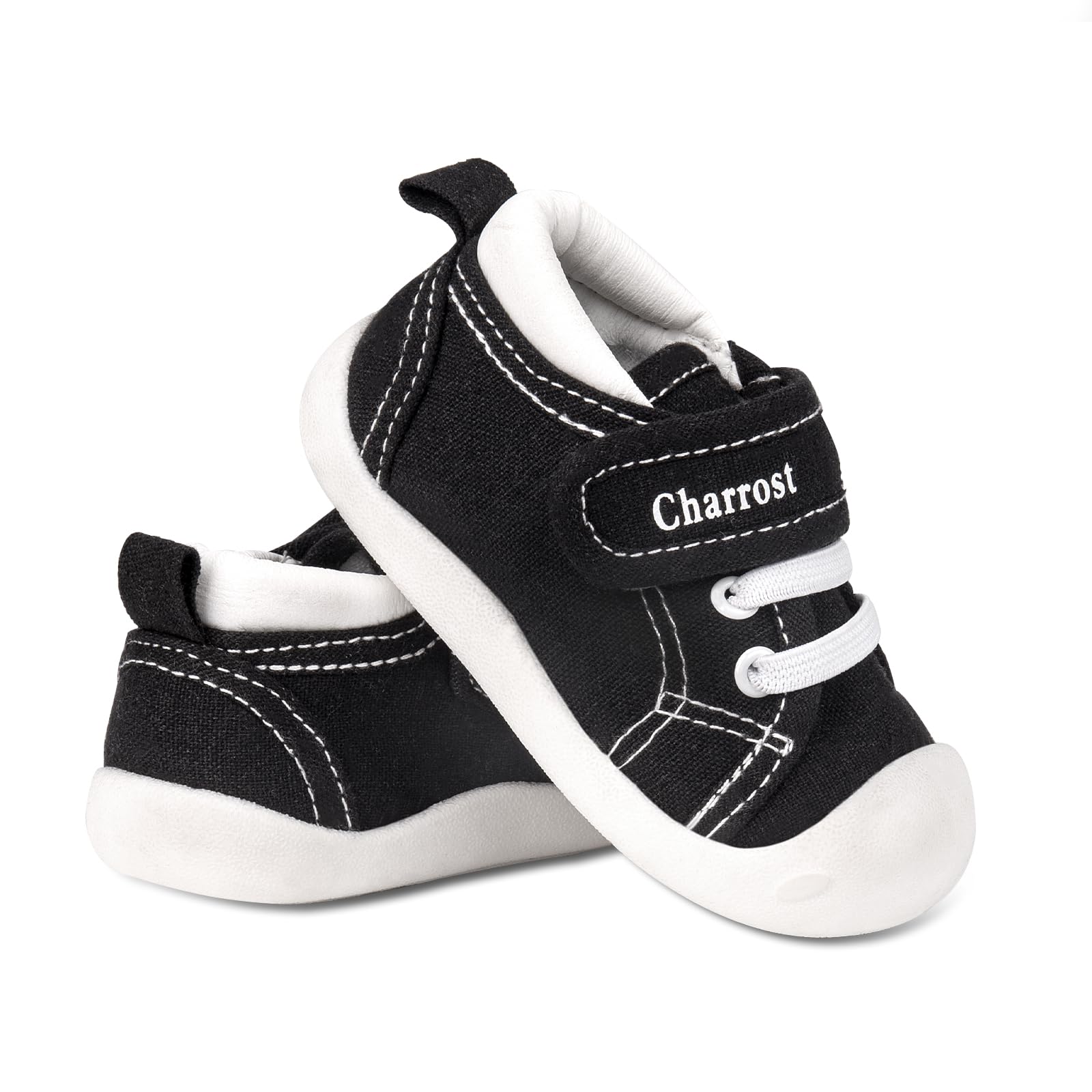 Charrost Baby Walking Shoes Toddler Girl Boy Soft Breathable Canvas Shoes