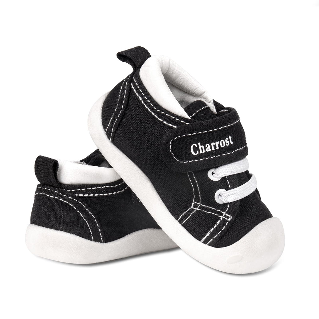 Charrost Baby Walking Shoes Toddler Girl Boy Soft Breathable Canvas Shoes