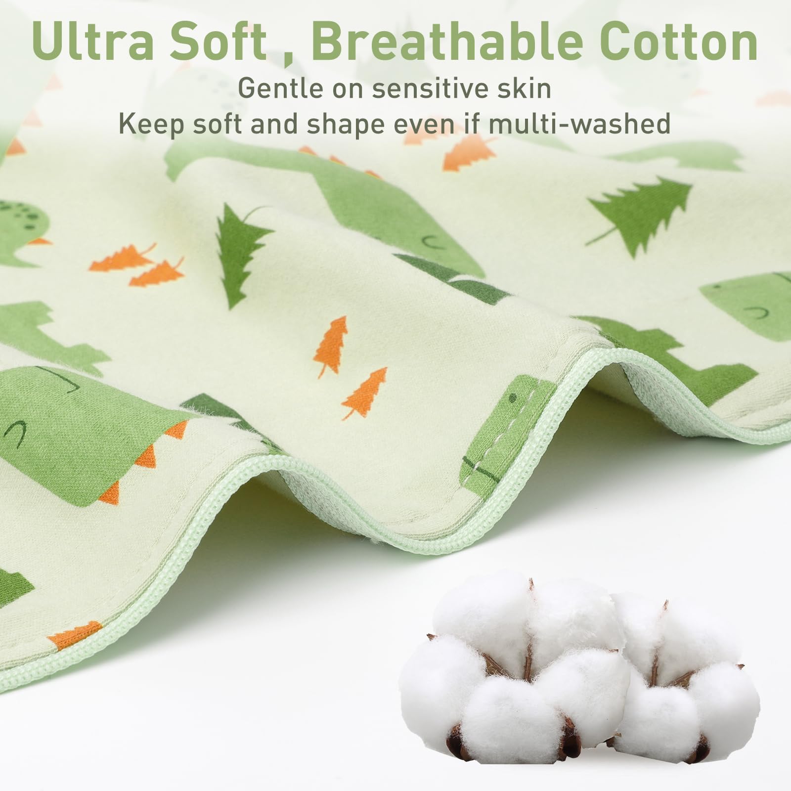Premium Soft Cotton Swaddle Blanket Sleep Sacks Arms Up 2 Packs 6-12 Months, Hands Up 3-Way Transitions to Arms-Free Wearable Sleeping Sack Bag for Babies Boys Girls Snug Fit Calms Startle Reflex