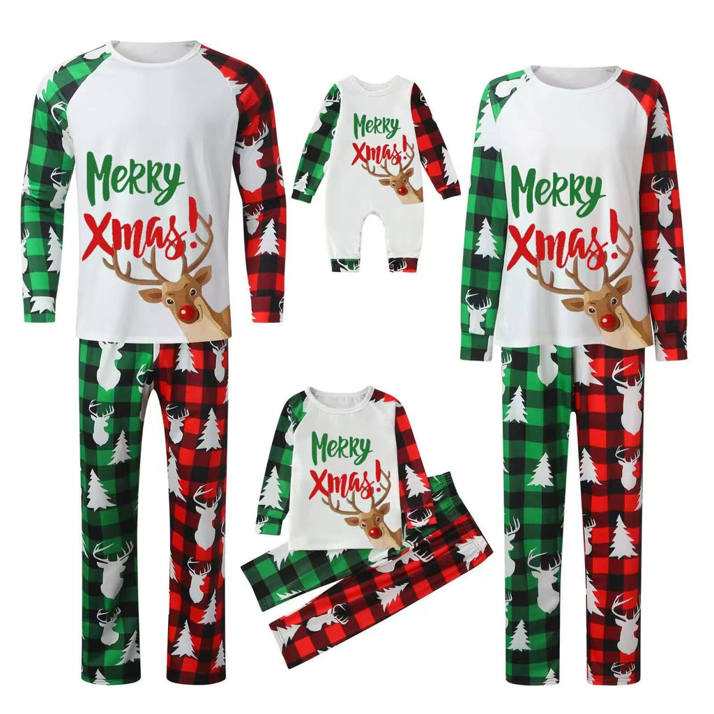 Awoscut Family Christmas Pajamas Matching Pajamas for Family, Xmas PJs Sets Holiday Sleepwear(#gj-6, Baby, 12 Months)