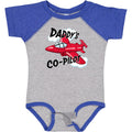 inktastic Daddys Co-Pilot for Fathers Day Baby Bodysuit 24 Months Baseball Heather and Royal 2a3b6