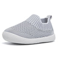 MORENDL Toddler Shoes Baby Walking Sock Shoes Non-Slip Breathable Boys & Girls Sneakers Infant Tennis Shoes Grey Size 12