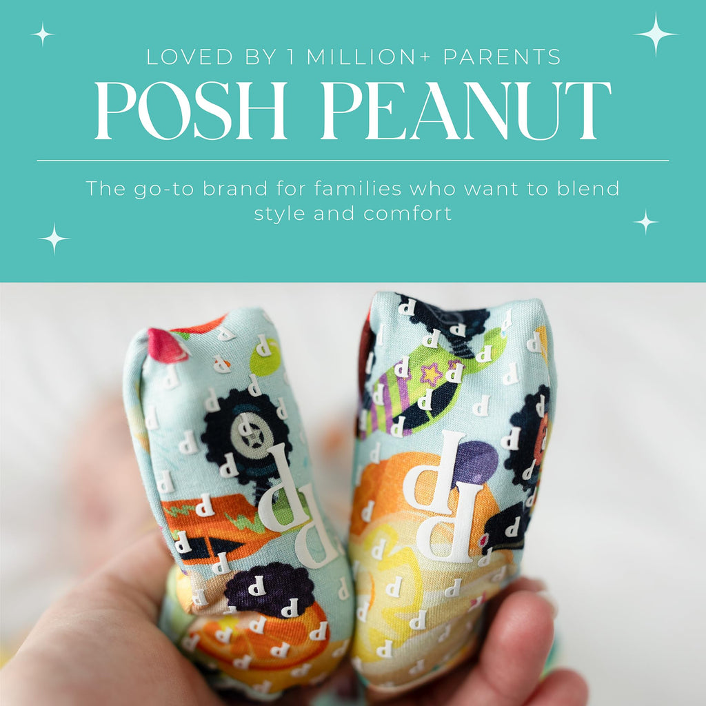 Posh Peanut Convertible Baby Sleepers, Boy Toddlers Footless Pajamas
