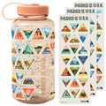 Wondery The Original Parks of the USA® Wide Mouth Adventure bucket list™ Bottle (Mauve)