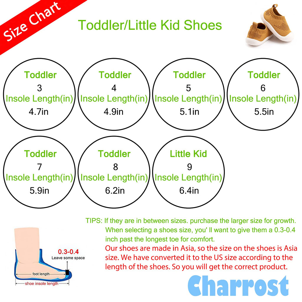 Charrost Toddler Water Shoes for Beach Pool Quick Dry Breathable Protection Playful Prints Yellow 12-18 Months Size 5T