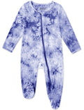 Jimonda Baby Girls Boys Bamboo Rayon Pajamas,Footed Pjs(Purple,9-12 M)