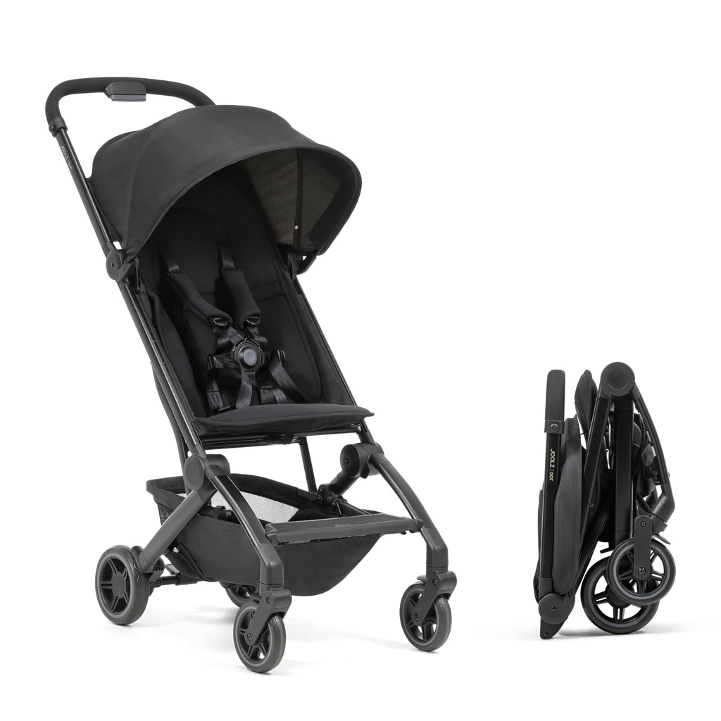 Joolz Dot Ultra Lightweight Travel Stroller – Compact Fold, Airplane Compatible, 5-Point Harness, UPF 50+ Canopy – Easy to Carry City & Travel Stroller - Space Black