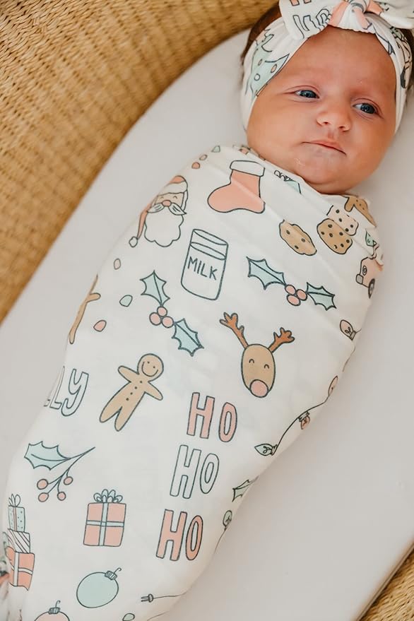 Copper Pearl Large Premium Knit Baby Swaddle Receiving Blanket Cindy
