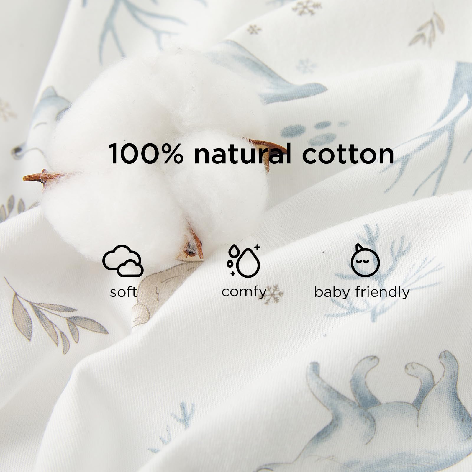 Duomiaomiao 2 Pack 0.5 TOG Toddler Sleep Bag 36-48 Months 100% Cotton Lightweight Baby Sleep Sack with Feet, Breathable Comfy Toddler Wearable Blanket