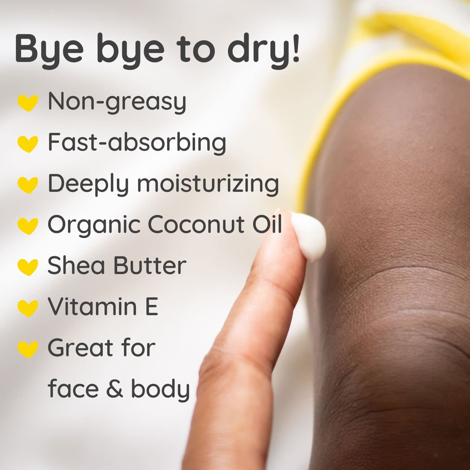 Bubbsi Newborn Baby Body Lotion - Deeply Moisturizing Whipped Organic Coconut Oil for Baby Skin, Vegan Toddler Moisturizer with Shea Butter, Vitamin E, Natural Scent (Refillable, 8oz)