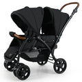 INFANS Double Stroller, Foldable Twin Stroller for Infants and Toddlers