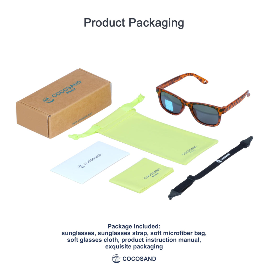 COCOSAND Flexible Polarized Baby Sunglasses with Strap