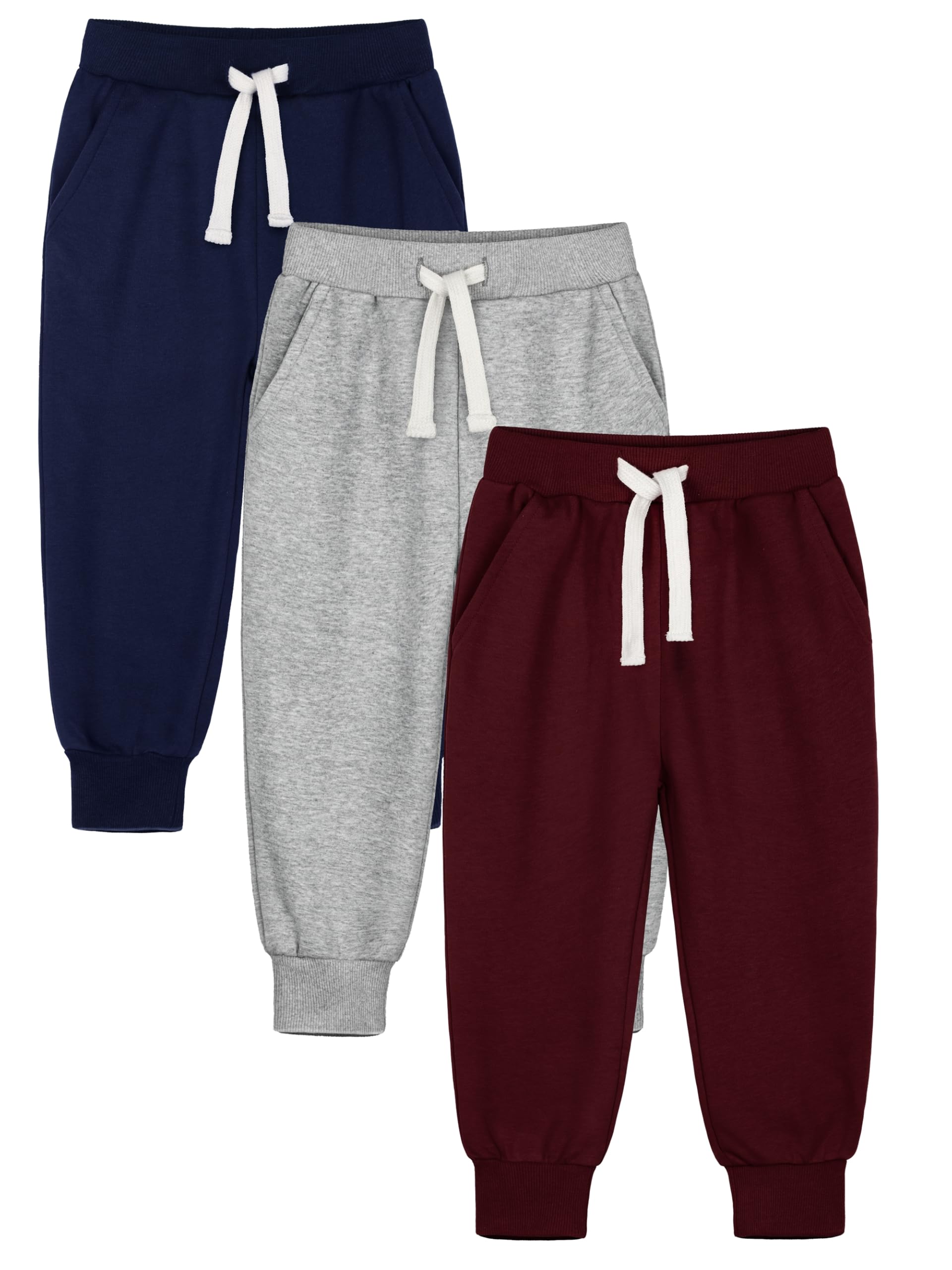 HXP 3 Pack Toddler Boys Sweatpants Cotton Toddler Pants Boys Kids Joggers