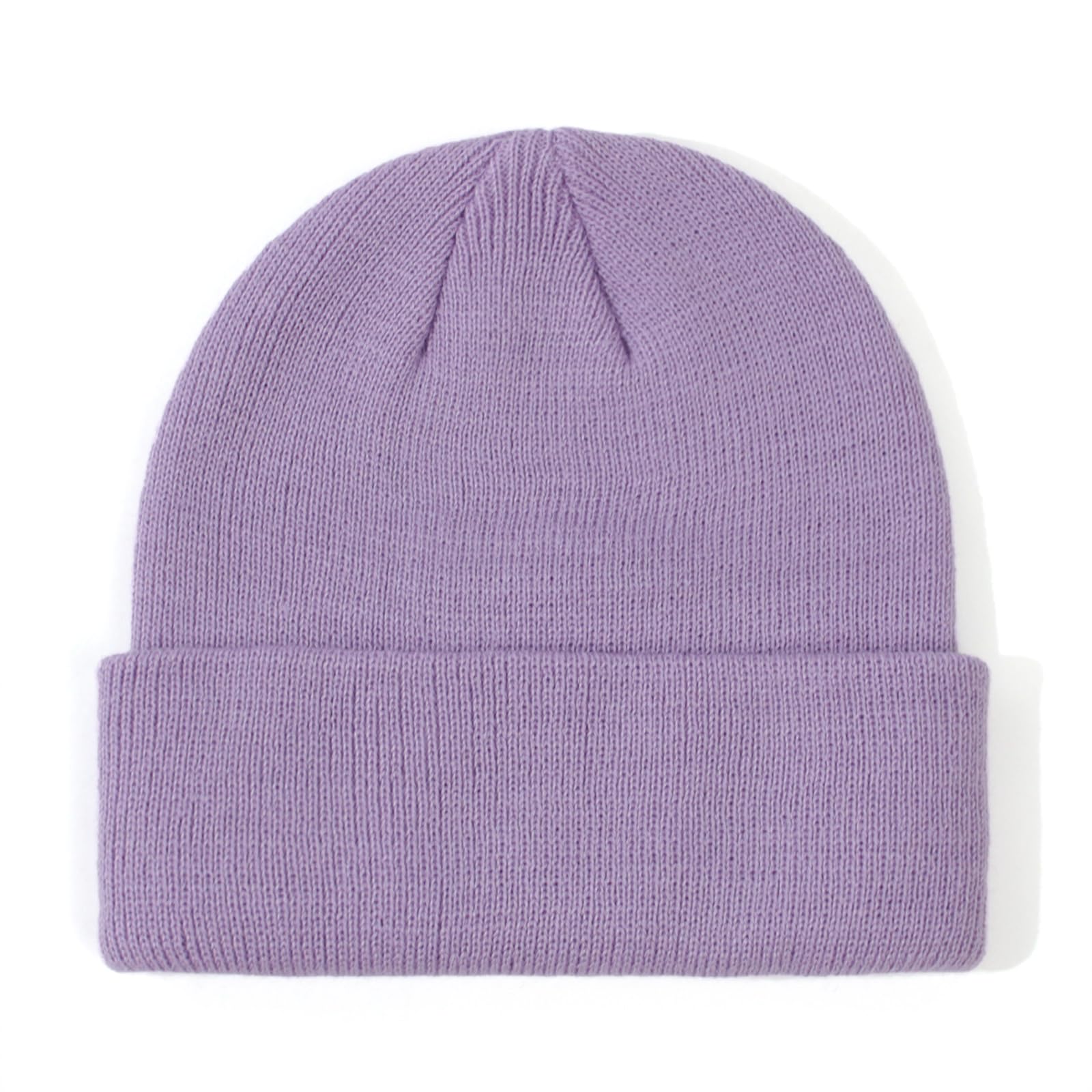 ENBAOHUI Baby Beanie Hat Newborn Winter Warm Knit Hat Kids Soft Beanie Cap Boys Girls Winter Warm Knit Hat White/Pink/Purple/Dustypink M