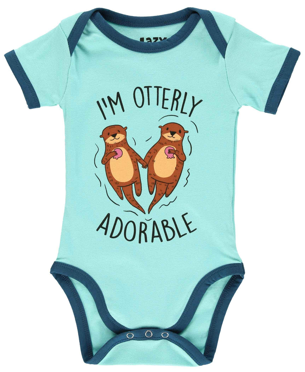 Lazy One Cute Unisex Baby Bodysuit, Cute Animal Designs, 6-18 Months, Otterly Adorable (6 Month)