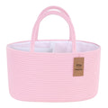 19L Baby Diaper Caddy Organizer, 16.8"x9.8"x9" Cotton Rope Diaper Basket, Changing Table Storage Caddy With Removable Divider, Baby Basket for Nursery, Car, Diapers, Baby Shower Gifts for Newborn