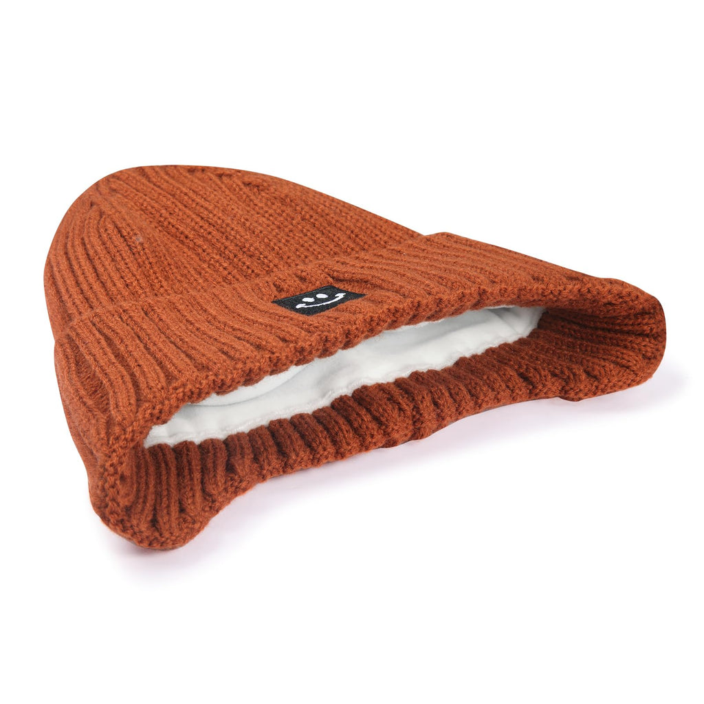 MaxNova Cute Beanies for Kids 0-6 Months Dark Orange