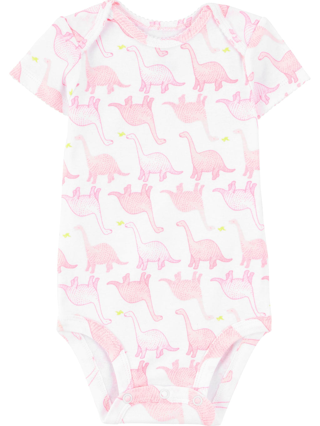 Simple Joys by Carter's Baby Girls' 6-Pack Short-Sleeve Bodysuit, Multicolor/Dinosaur/Floral/Forest Animals/Fruit/Hearts, 12 Months