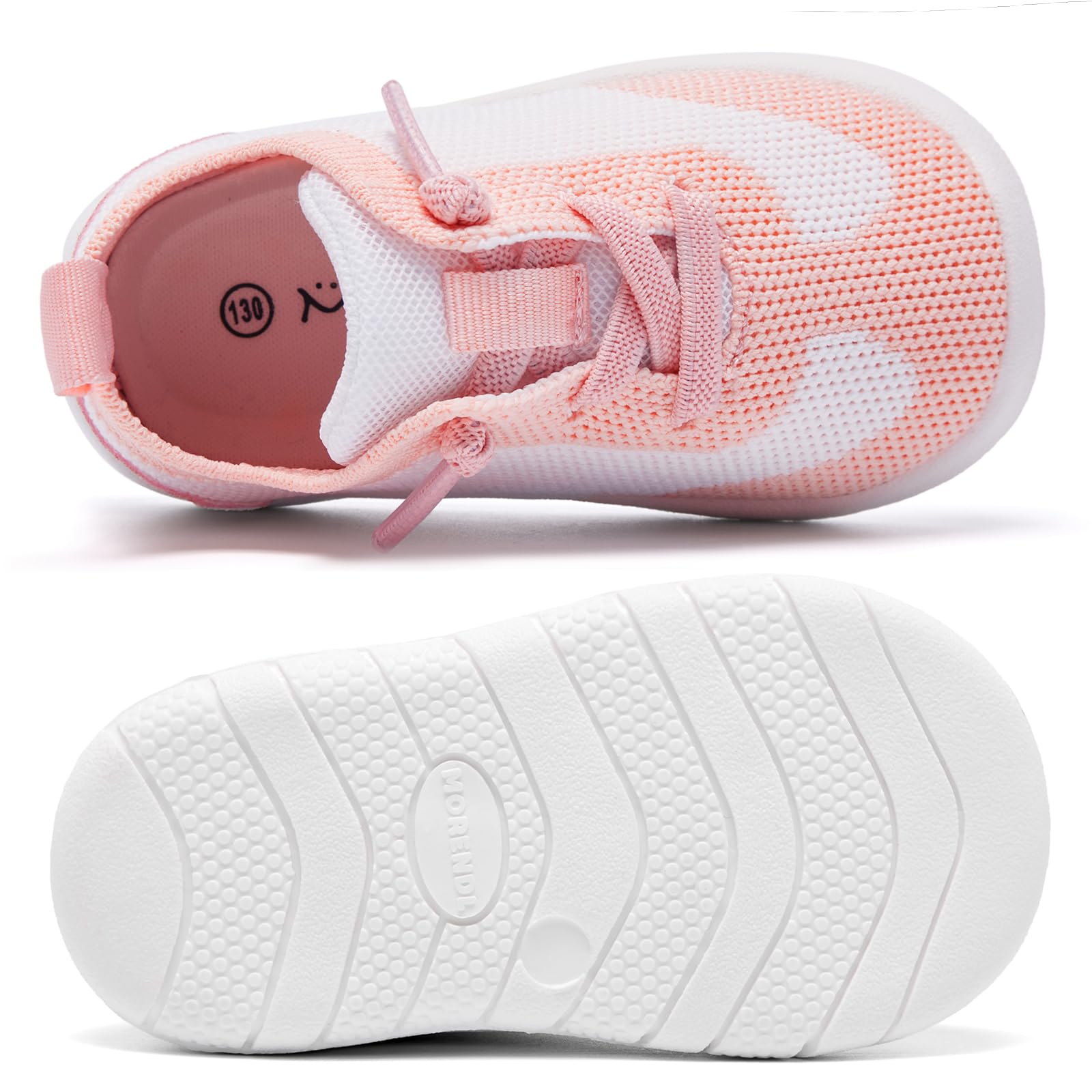MORENDL Toddler Shoes Baby Walking Sock Shoes Infant Sneakers Boy Girl Barefoot Tennis Shoe Non-Slip Brethable