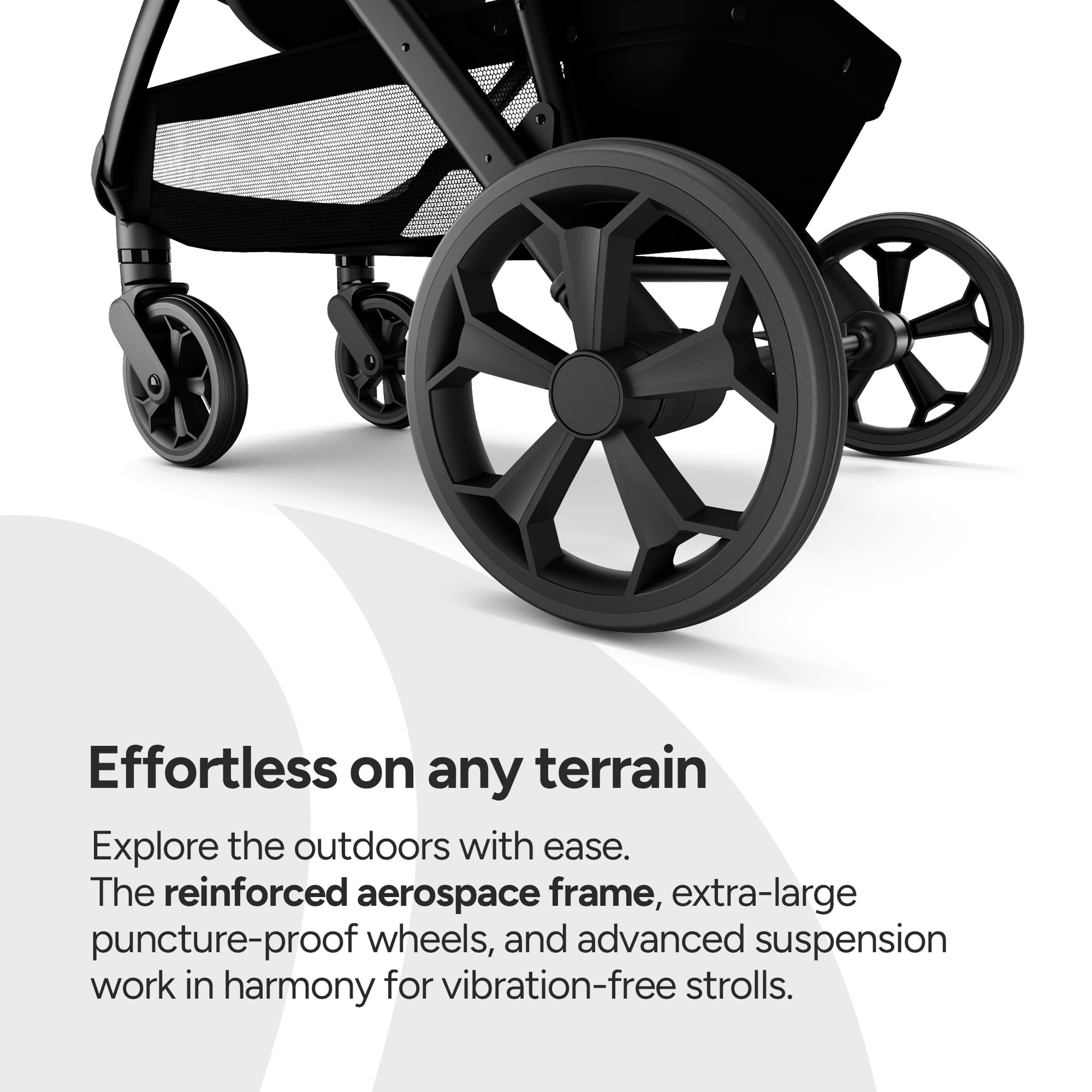 Mompush Wiz Pro Baby Stroller with Bassinet Mode, Snack Tray Included