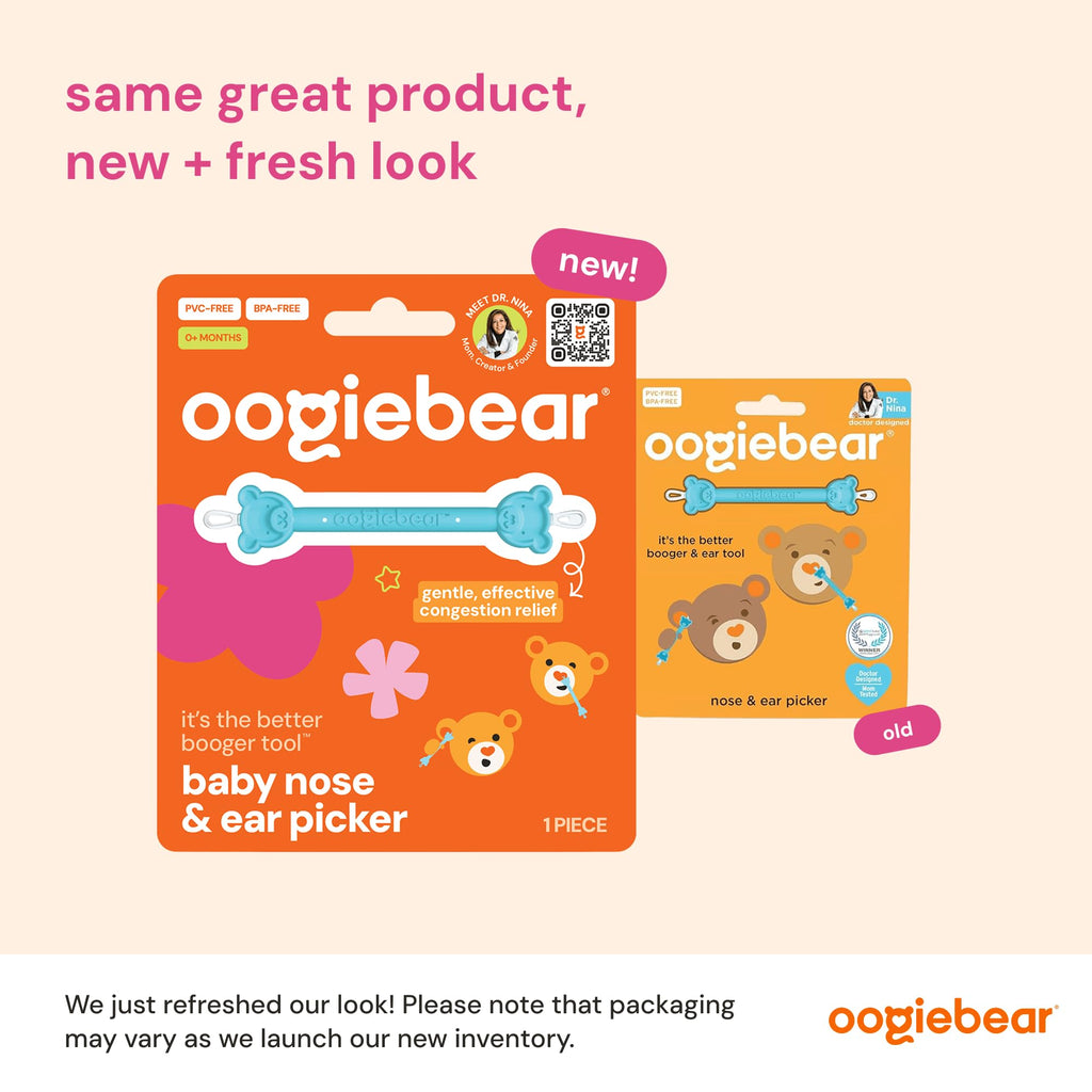 oogiebear Baby Nose & Ear Picker, Safe Booger Remover Tool, 1 Piece, Blue
