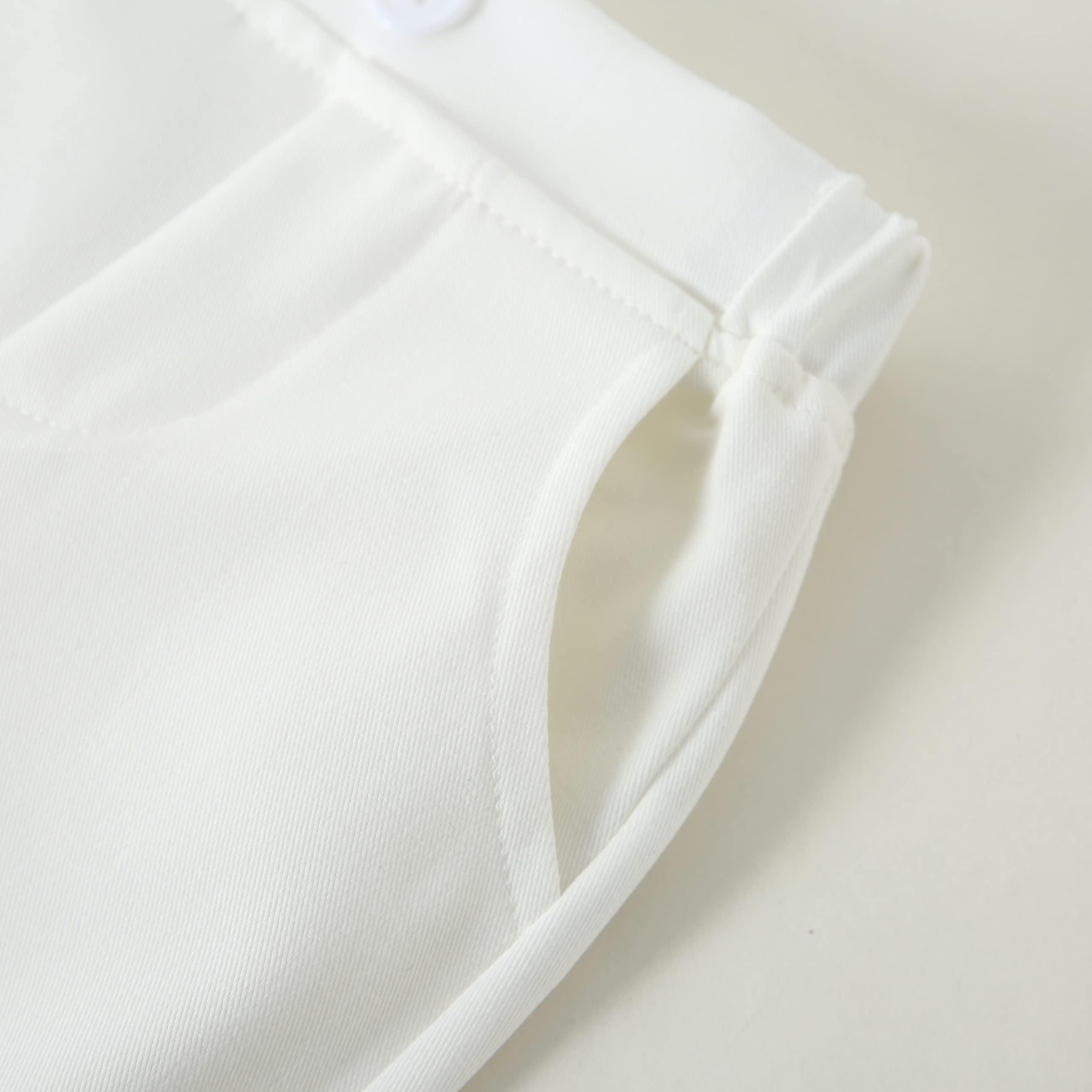 DISAUR Baby Boy Suspender Outfit Baby Formal Outfit Boy Long Sleeve Infant White Shirt White Vest Pants Bow Tie 6 9 Months