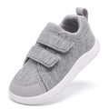 MORENDL Wide Toe Box Shoes Toddler Barefoot Shoes Baby Walking Shoe Boy Girl Non-Slip Zero Drop Minimalist Sneakers Comfort Tennis Outdoor Activities Mix LightGrey 18-24 Months