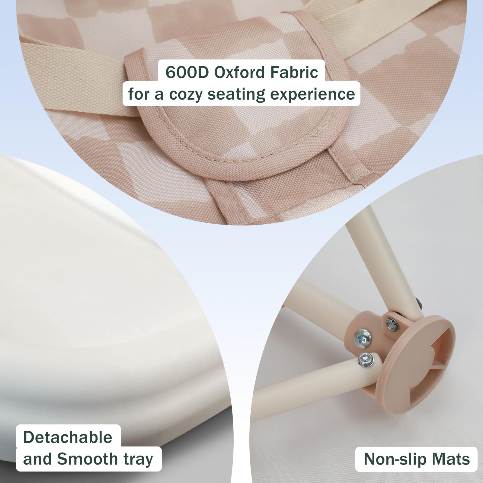 Tiny Marvels 3-in-1 Baby Chair, Portable & Foldable for Travel, Ages 6M-3Y