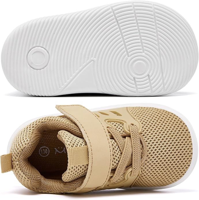 MORENDL Toddler Sneakers Baby Boys & Girls Barefoot Shoes Lightweight Breathable Walking Running Tennis Athletic Sport Shoes